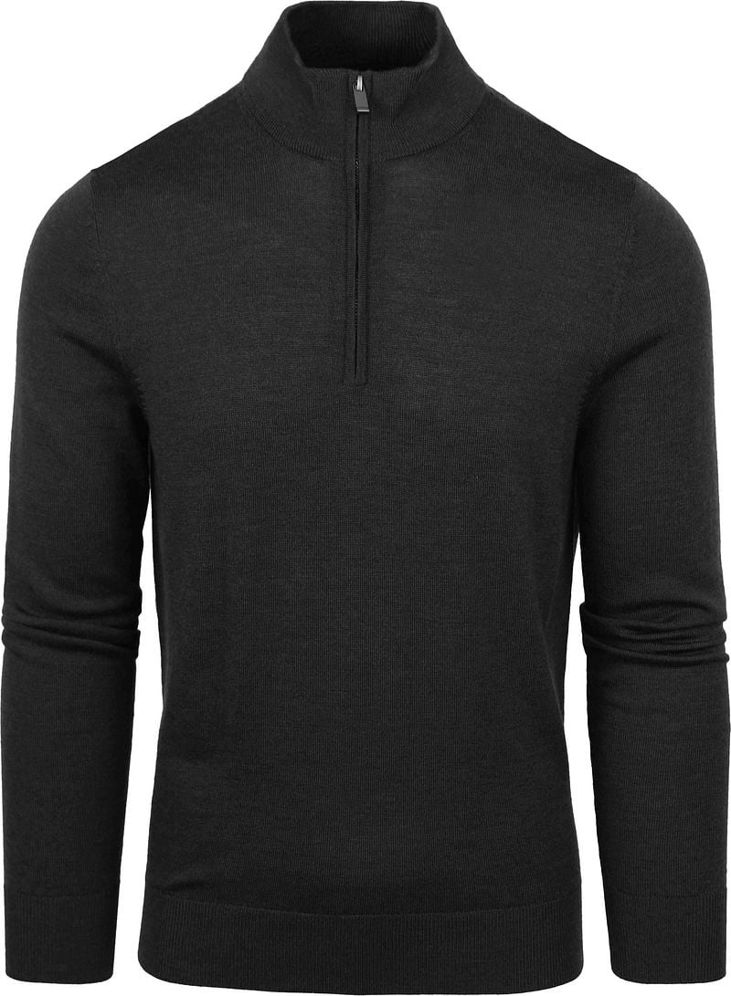 Suitable Merino Half Zip Pullover Anthrazit - Größe L von Suitable