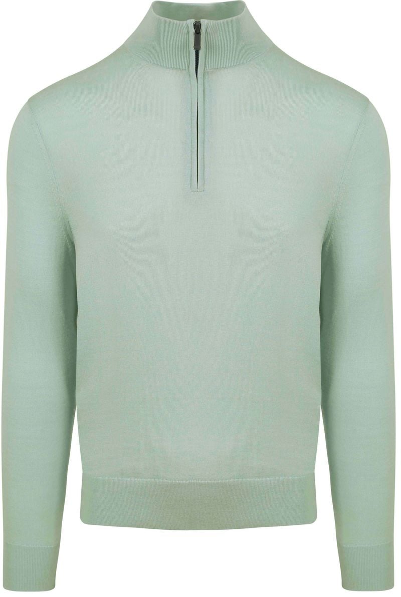 Suitable Merino Half Zip Pullover Grün - Größe 3XL von Suitable