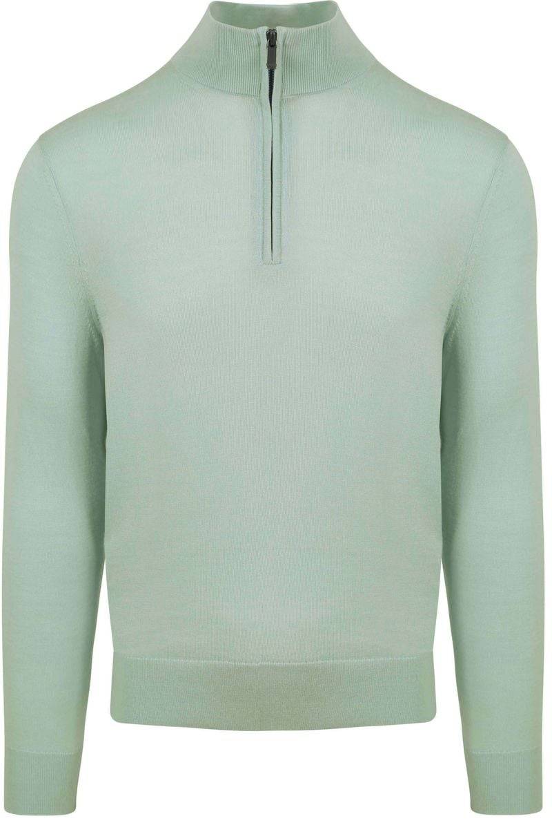 Suitable Merino Half Zip Pullover Grün - Größe 3XL von Suitable