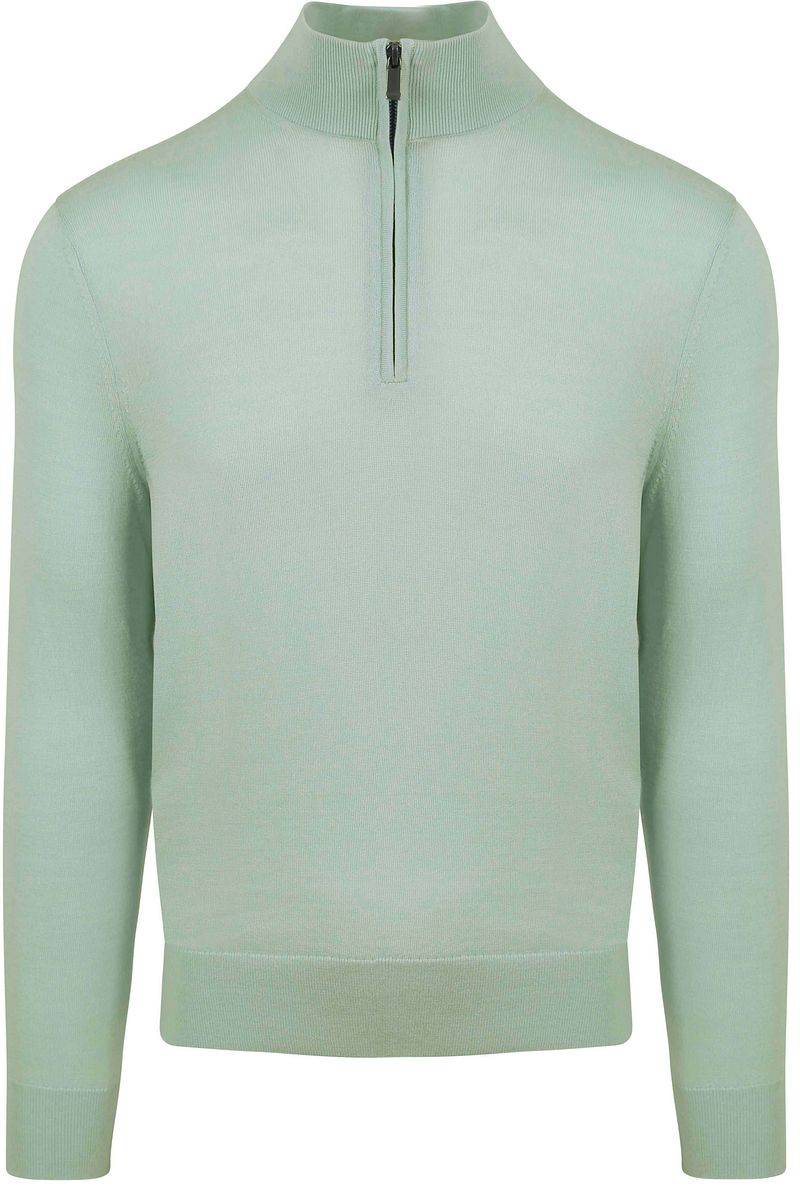Suitable Merino Half Zip Pullover Grün - Größe M von Suitable