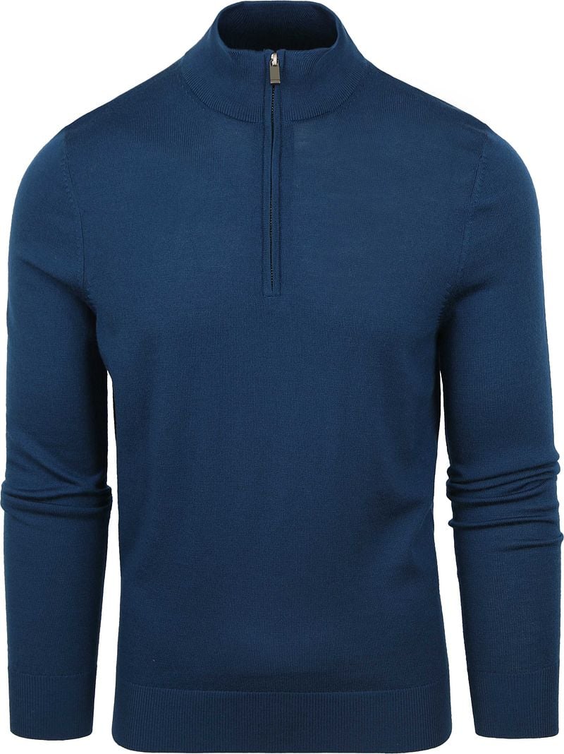 Suitable Merino Half Zip Pullover Indigoblau - Größe 3XL von Suitable