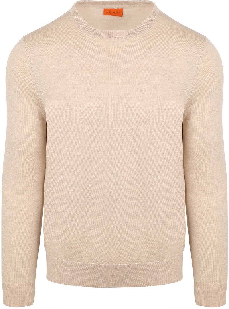 Suitable Merino Pullover Ecru - Größe XL von Suitable