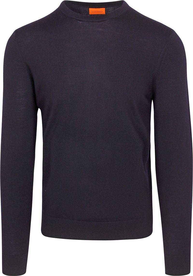 Suitable Merino Pullover Navy - Größe L von Suitable