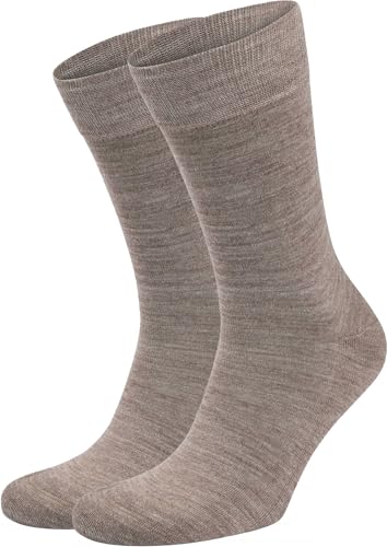 Suitable Merino Socken Taupe 2er Pack - Grösse 39-42 - Herren - Bekleidung - - Stretch - von Suitable