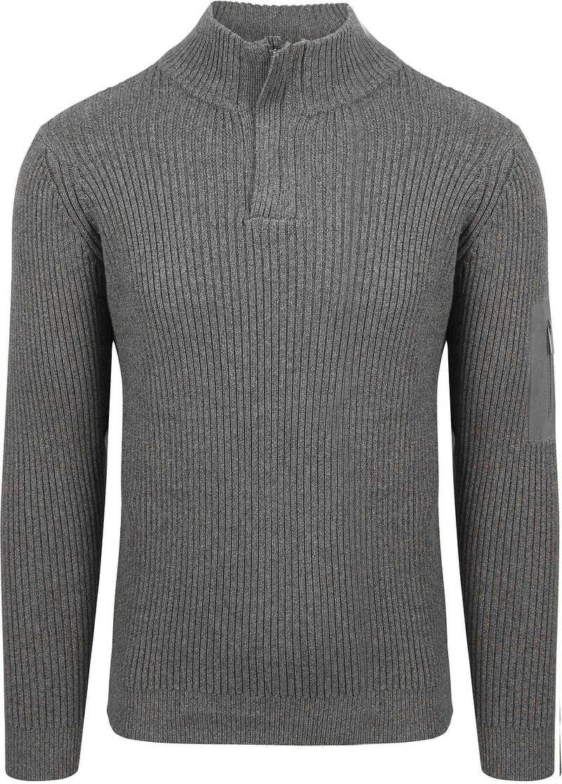 Suitable Mou Half Zip Pullover Anthrazit - Größe XXL von Suitable