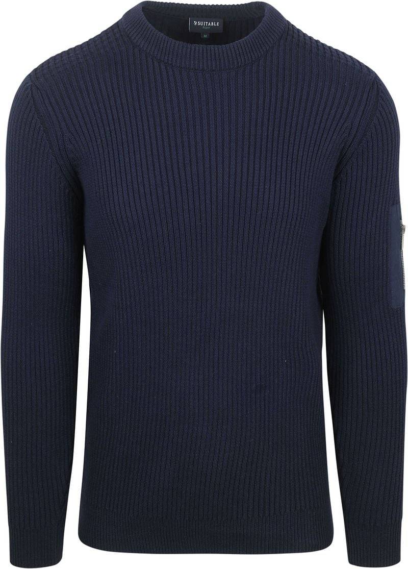 Suitable Mou Pullover Navy - Größe XXL von Suitable