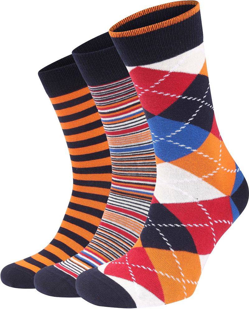 Suitable Orange Socken 3-Pack - Größe 42-46 von Suitable