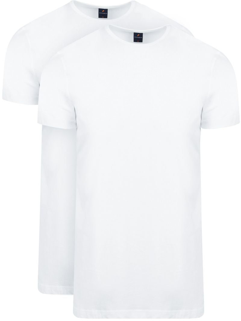 Suitable Ota T-Shirt Rundhalsausschnitt Weiß 2-Pack - Größe XXL von Suitable