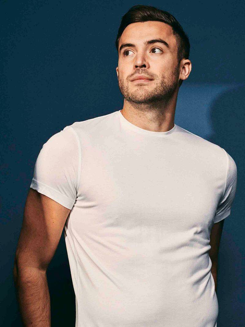 Suitable Ota T-Shirt Rundhalsausschnitt Weiß 6-Pack - Größe S von Suitable