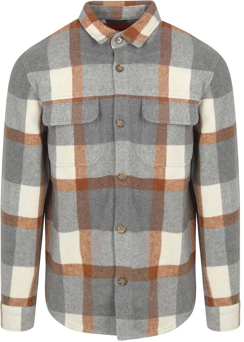 Suitable Overshirt August Wool Blend Grau - Größe L von Suitable