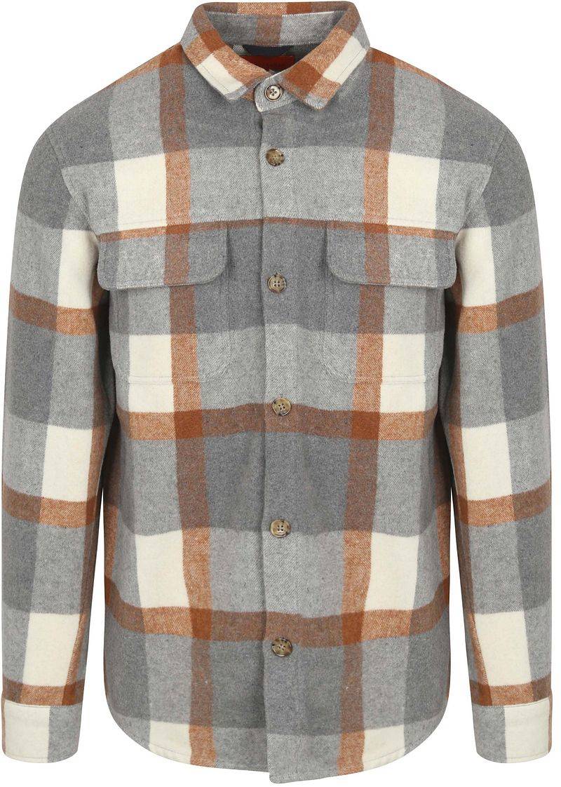 Suitable Overshirt August Wool Blend Grau - Größe M von Suitable