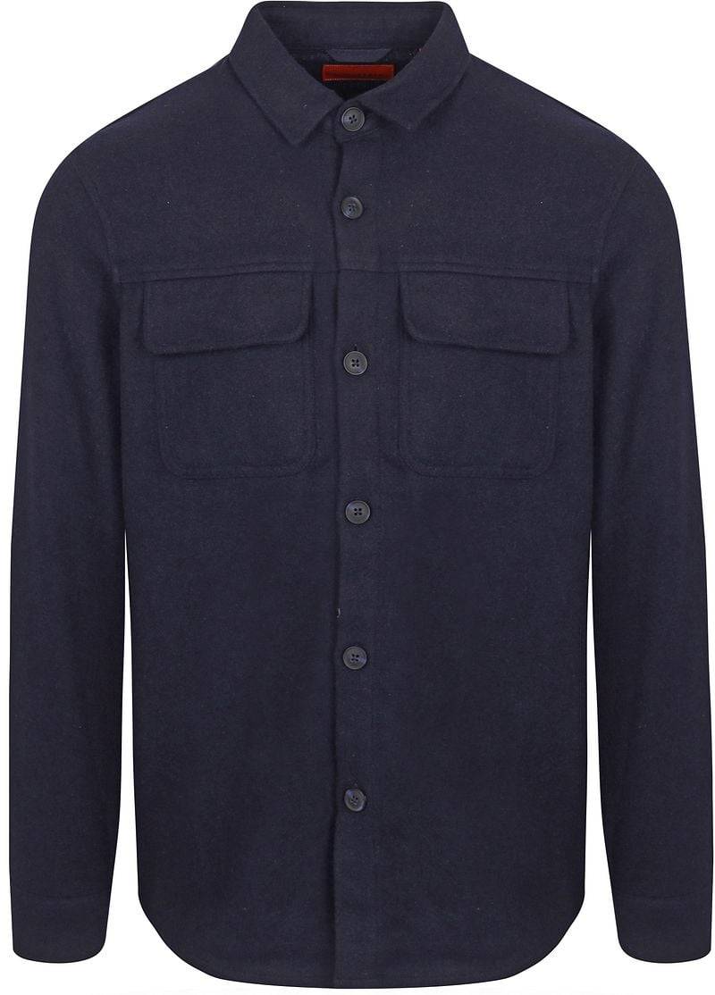 Suitable Overshirt August Wool Blend Navy - Größe M von Suitable