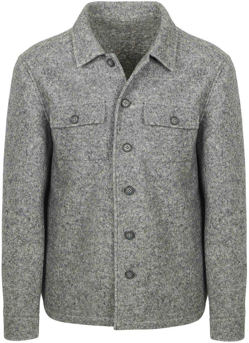 Suitable Overshirt Boiled Wool Blend Grau - Größe L von Suitable