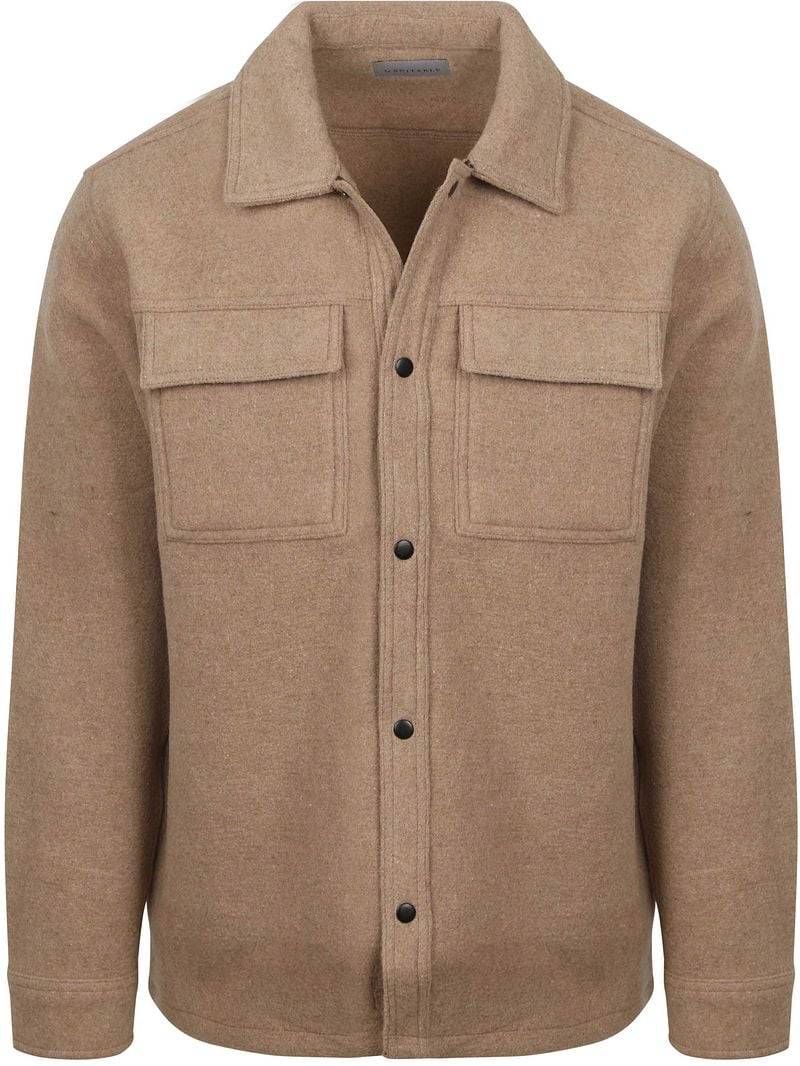 Suitable Overshirt Wool Blend Beige - Größe XL von Suitable
