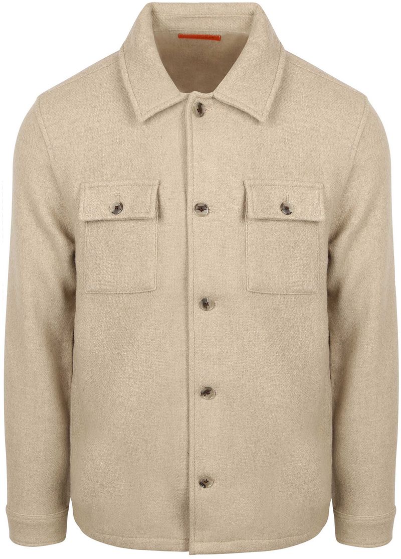Suitable Overshirt Wool Blend Beige - Größe XXL von Suitable