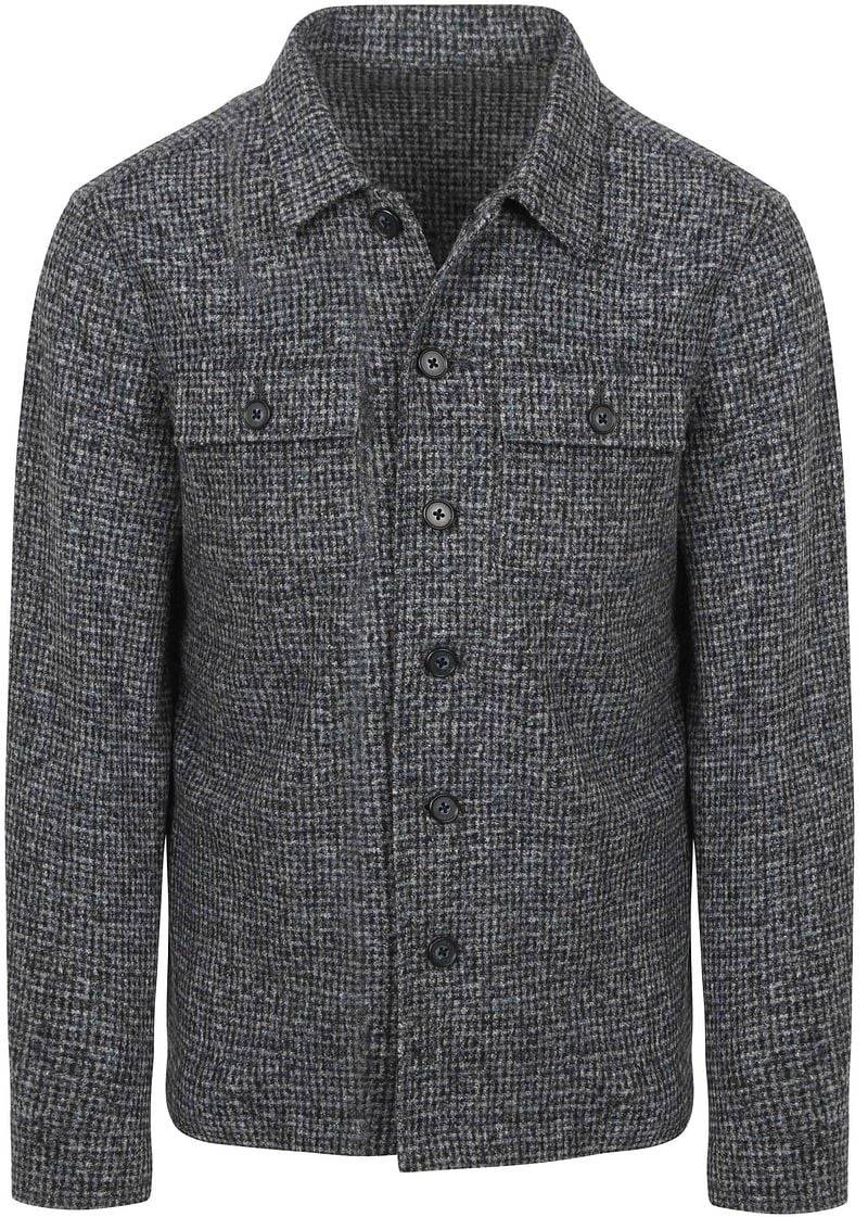 Suitable Overshirt Wool Blend Grau Blau - Größe M von Suitable