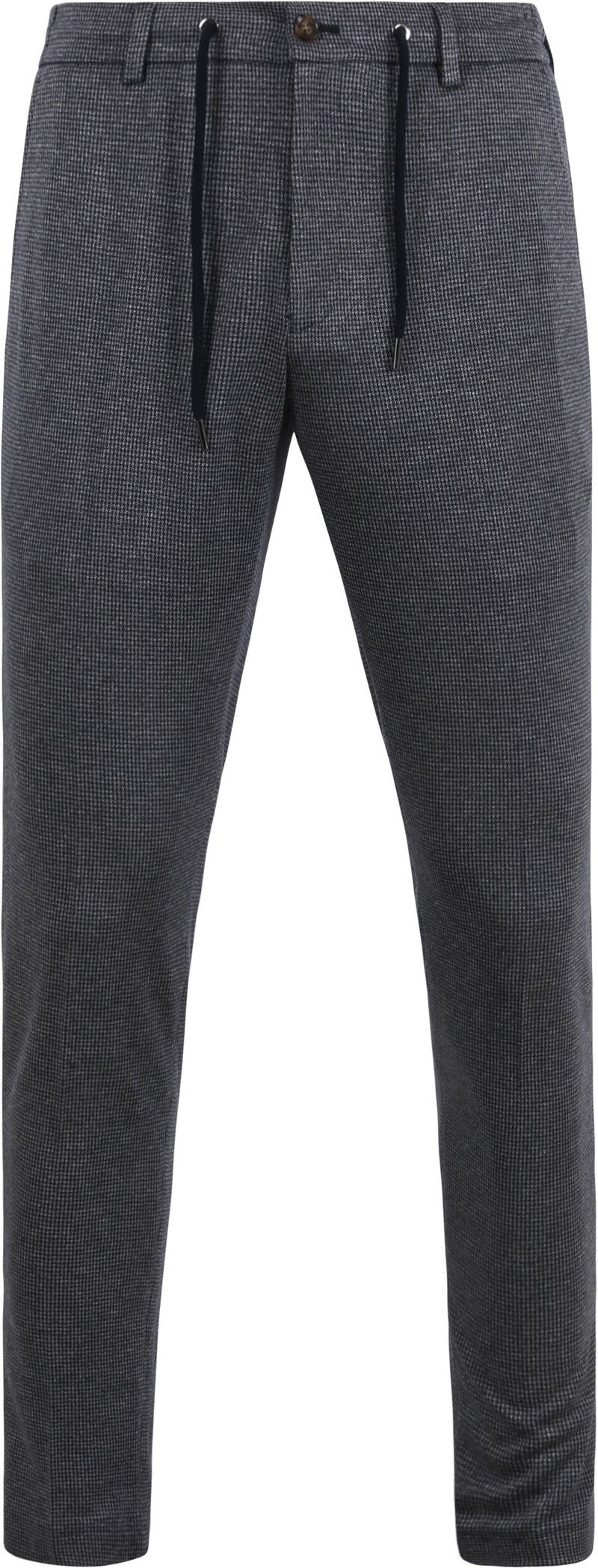 Suitable Pantalon Jersey Pied De Poule Navy - Größe 46 von Suitable