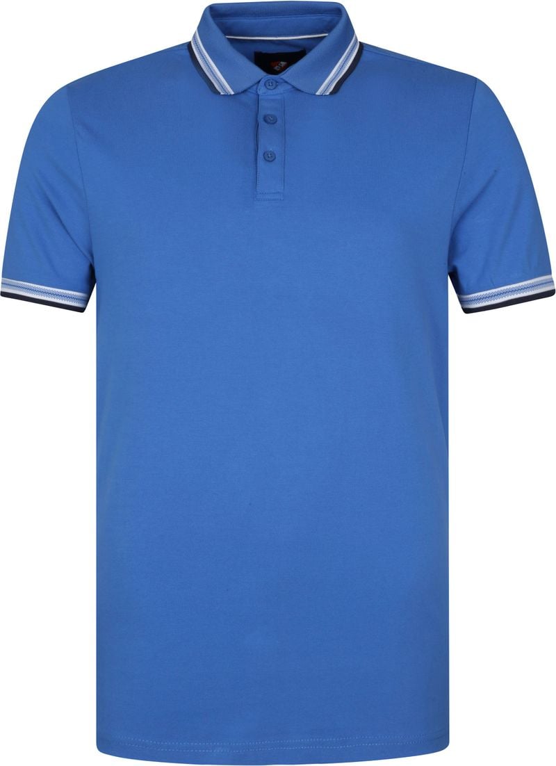 Suitable Poloshirt Brick Mid Blau - Größe L von Suitable