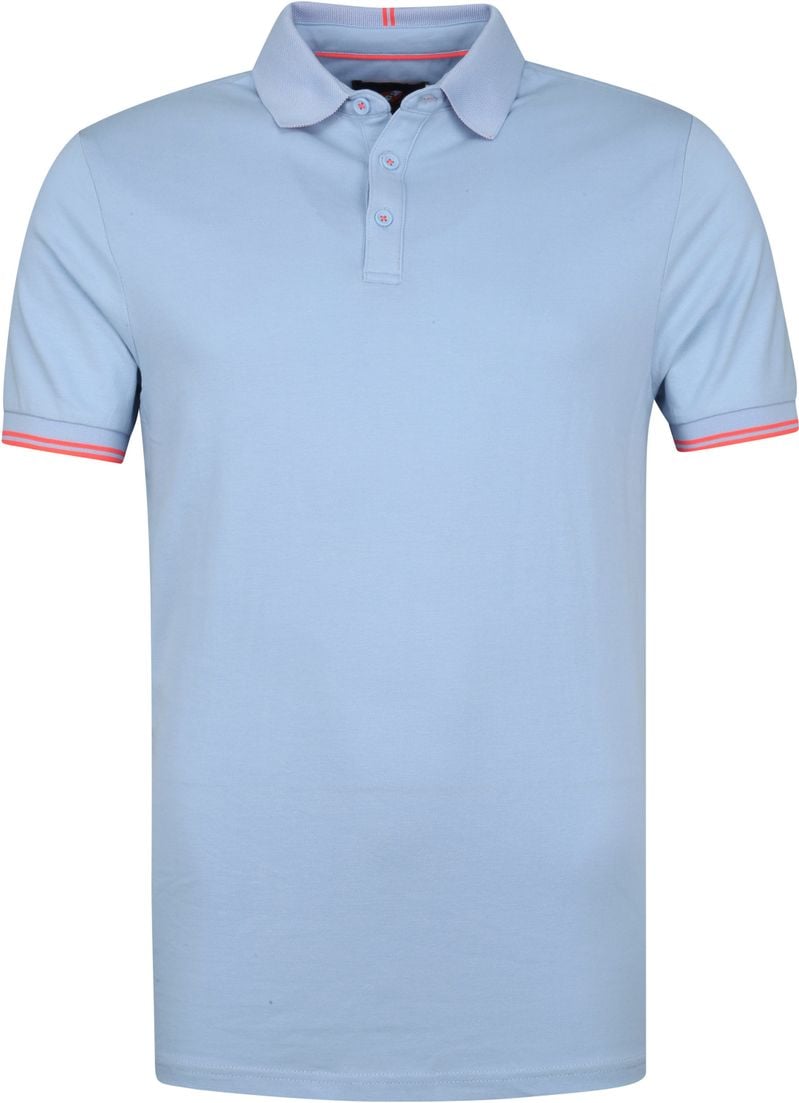 Suitable Poloshirt Harold Fluor Blau - Größe 3XL von Suitable