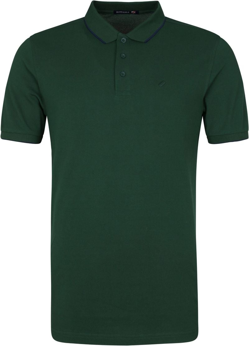 Suitable Poloshirt Tip Ferry Dunkelgrün - Größe XL von Suitable