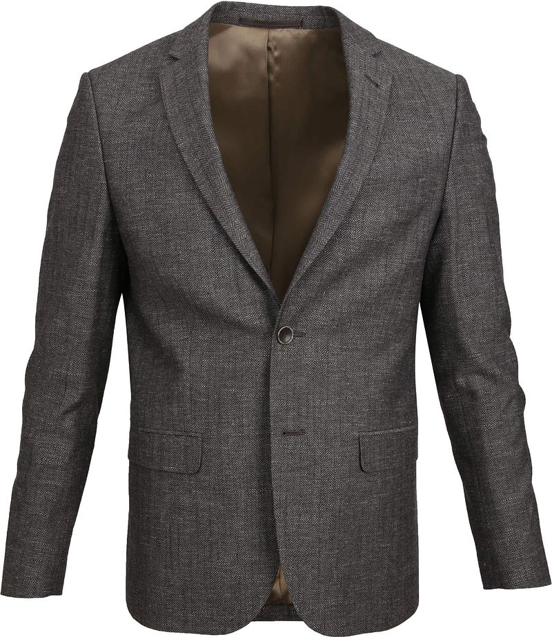 Suitable Prestige Blazer Napels Woolmix Braun - Größe 50 von Suitable