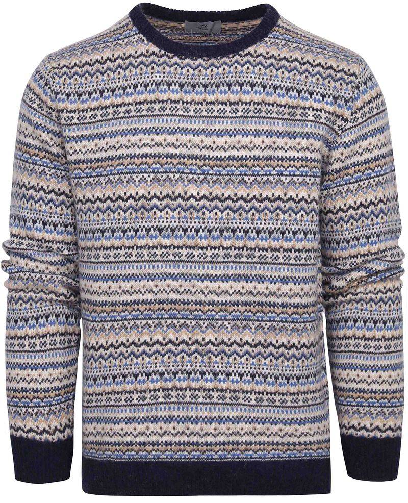 Suitable Prestige Fair Isle Pullover Beige - Größe XL von Suitable