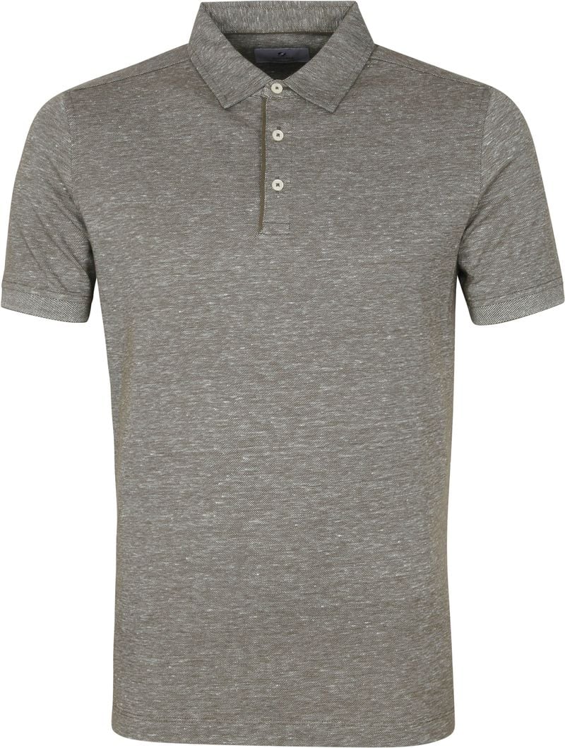 Suitable Prestige Melange Polo Shirt Olivgrün - Größe XXL von Suitable