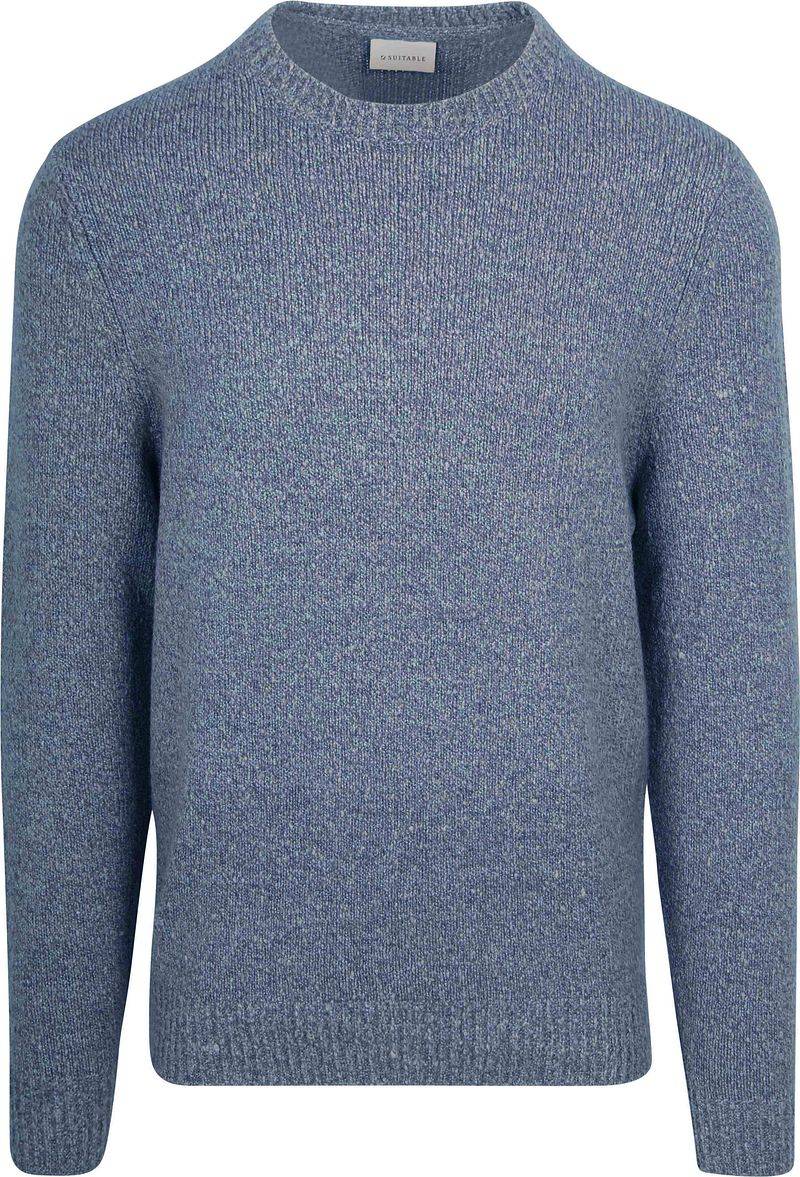 Suitable Pullover Boiled Wool Blau - Größe L von Suitable