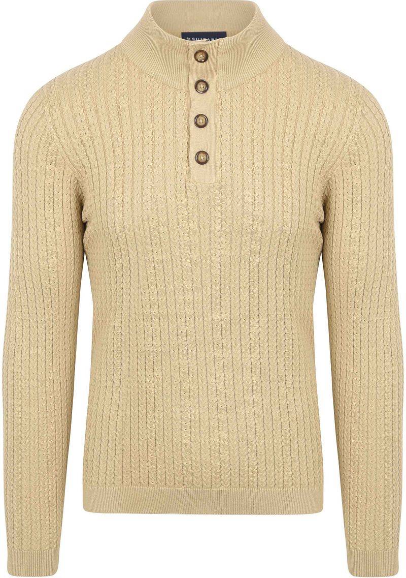 Suitable Pullover Camock Beige - Größe L von Suitable