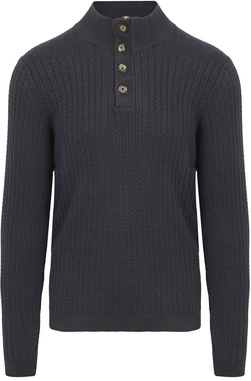 Suitable Pullover Camock Navy - Größe XXL von Suitable