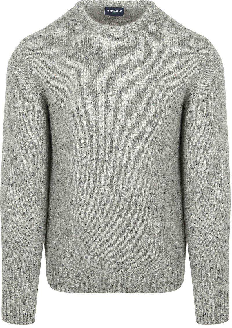 Suitable Pullover Donnegal Tweed Eco Wool Grau - Größe L von Suitable