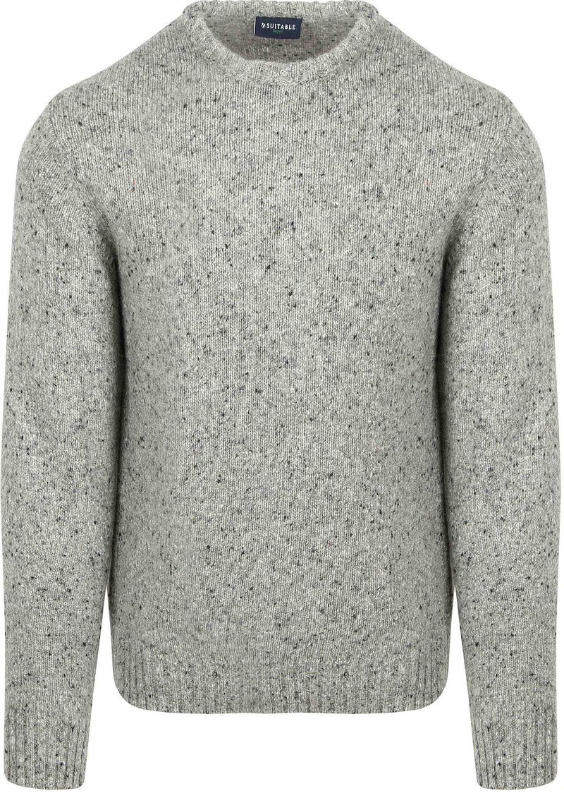Suitable Pullover Donnegal Tweed Eco Wool Grau - Größe M von Suitable