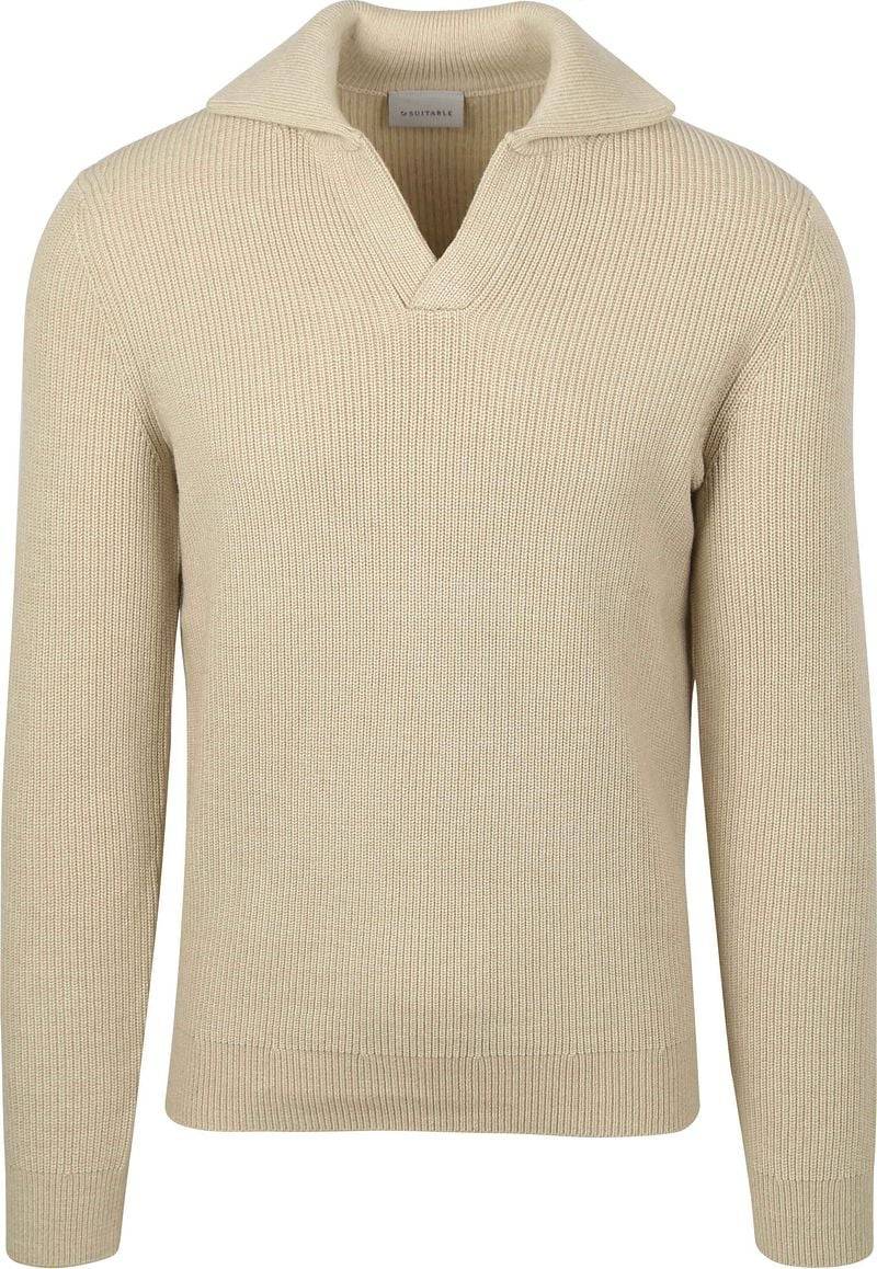 Suitable Pullover Riva Knit Ecru - Größe XXL von Suitable