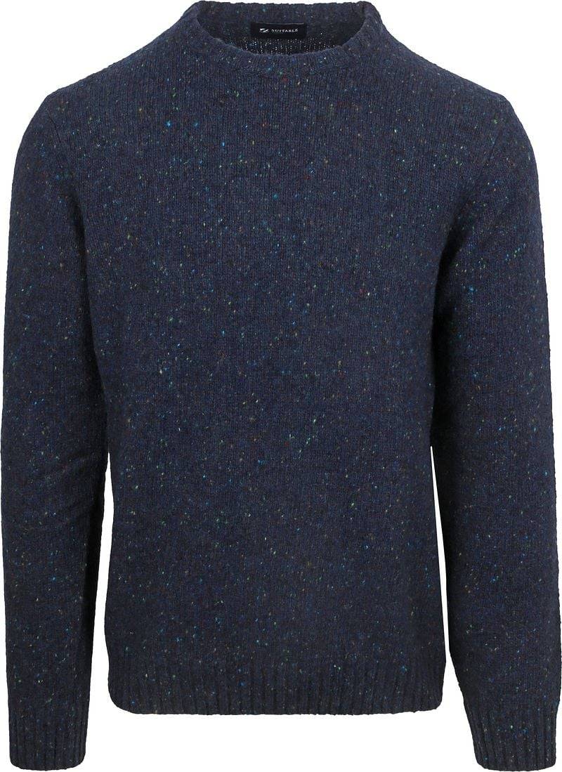 Suitable Pullover Tweed Wool Blend Navy - Größe XXL Suitable Pullover Tweed Wool Blend Navy - Größe XXL von Suitable