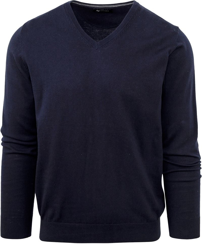 Suitable Pullover Vini V-Ausschnitt Navy  - Größe M von Suitable