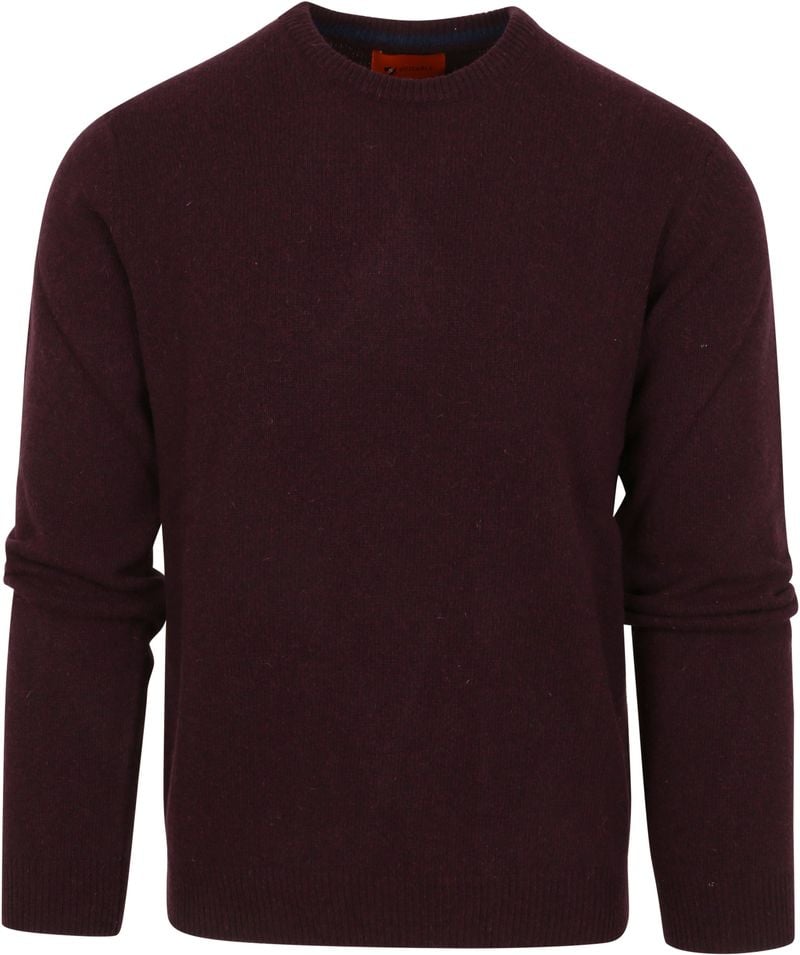 Suitable Pullover Wolle O-Neck Bordeaux - Größe L von Suitable