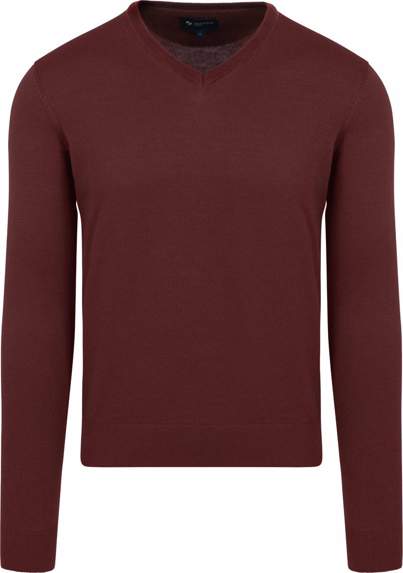 Suitable Respect Baumwolle Vinir Pullover Bordeaux - Größe XL von Suitable