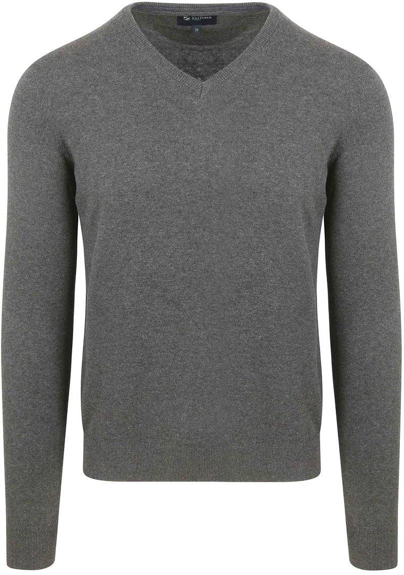 Suitable Respect Bio-Baumwolle Pullover Vinir Melange Anthrazit - Größe XXL von Suitable