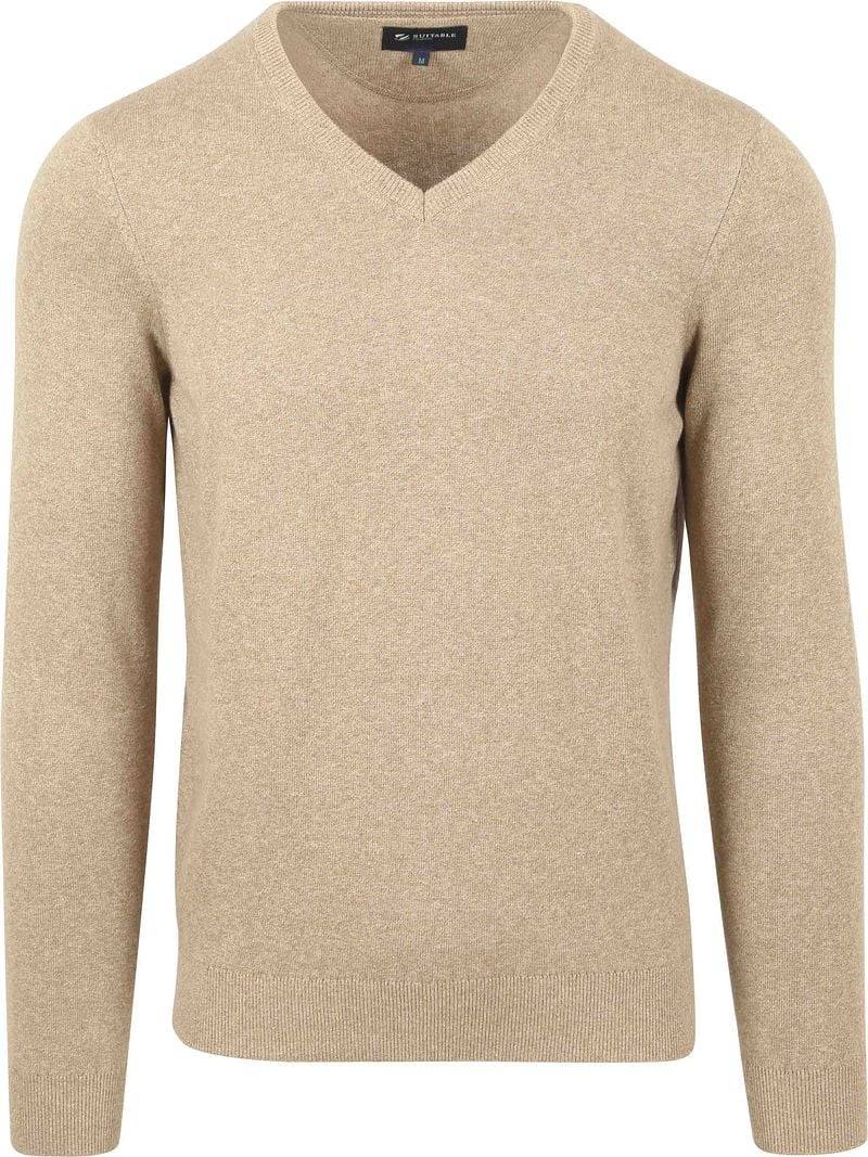 Suitable Respect Bio-Baumwolle Pullover Vinir Melange Sand - Größe XXL von Suitable