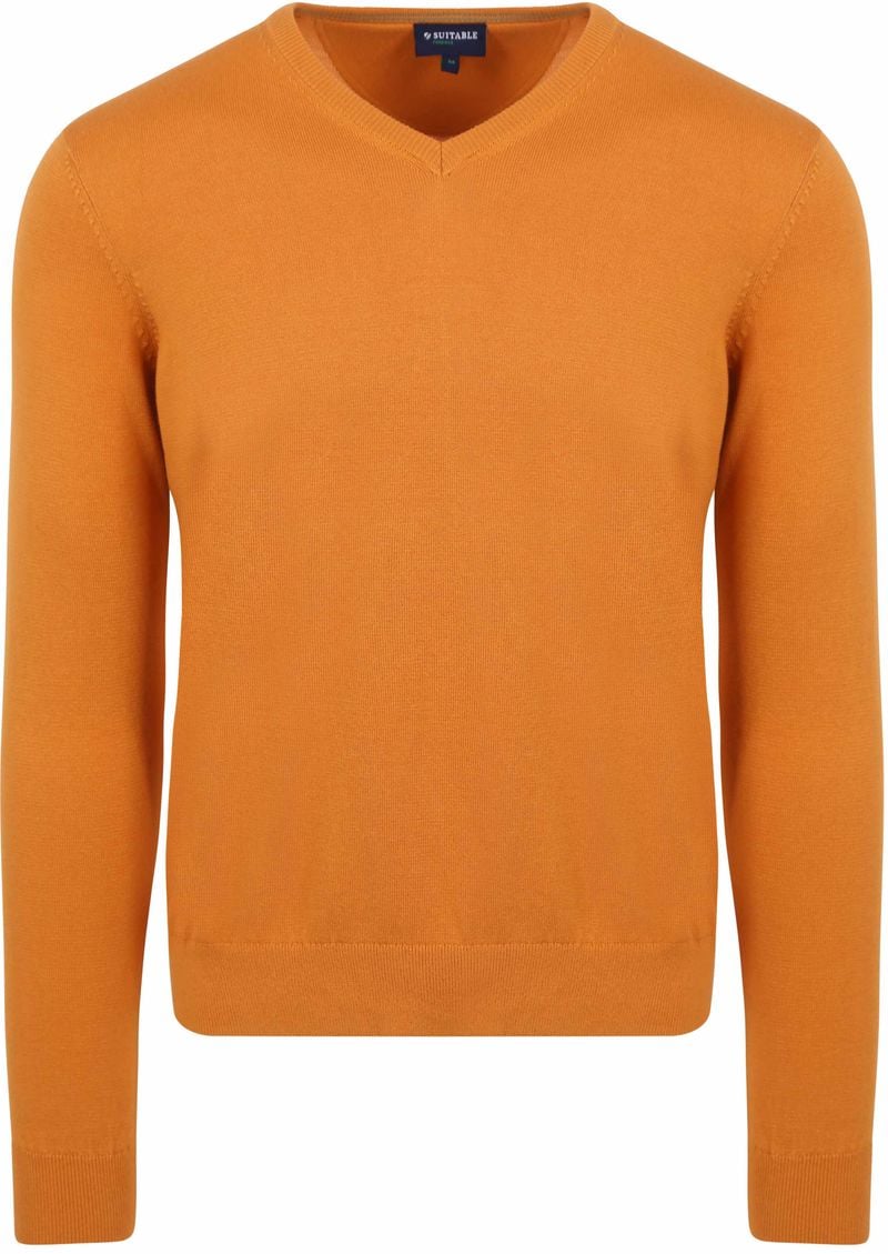 Suitable Respect Bio-Baumwolle Pullover Vinir Orange - Größe M von Suitable