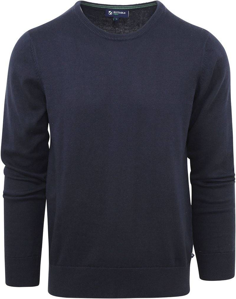 Suitable Respect Oinix Pullover O-Ausschnitt Navy - Größe XXL von Suitable