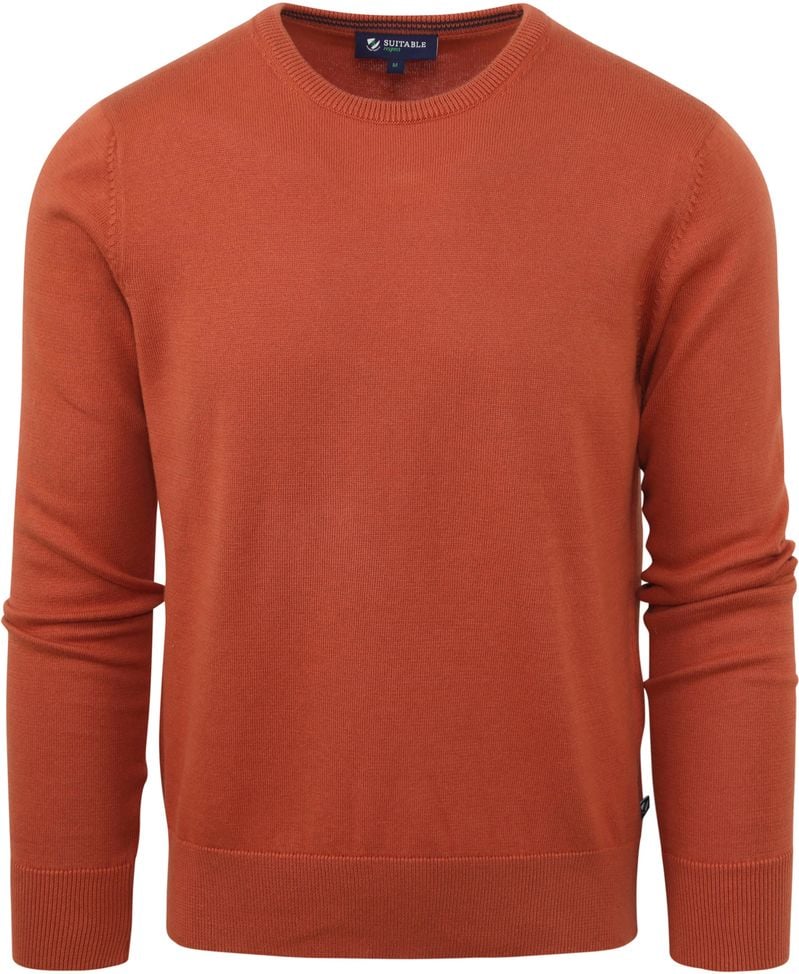 Suitable Respect Oinix Pullover O-Ausschnitt Orange - Größe L von Suitable