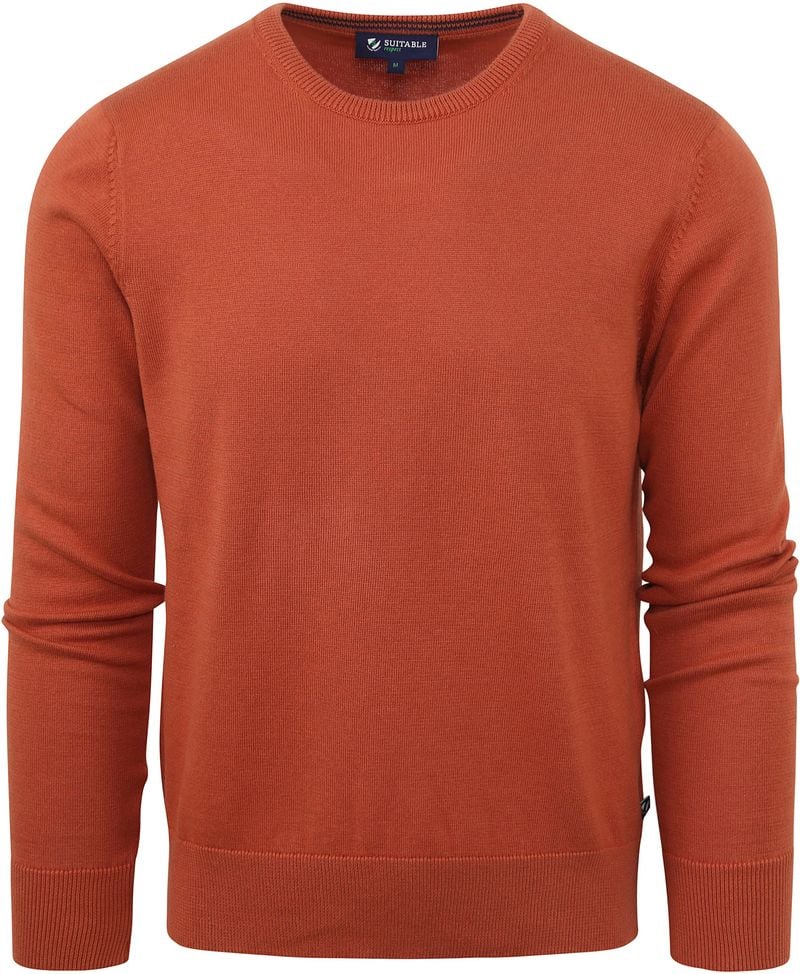 Suitable Respect Oinix Pullover O-Ausschnitt Orange - Größe XXL von Suitable