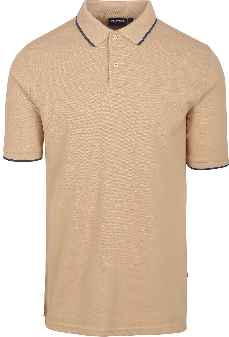 Suitable Respect Poloshirt Tip Ferry Beige - Größe XL von Suitable
