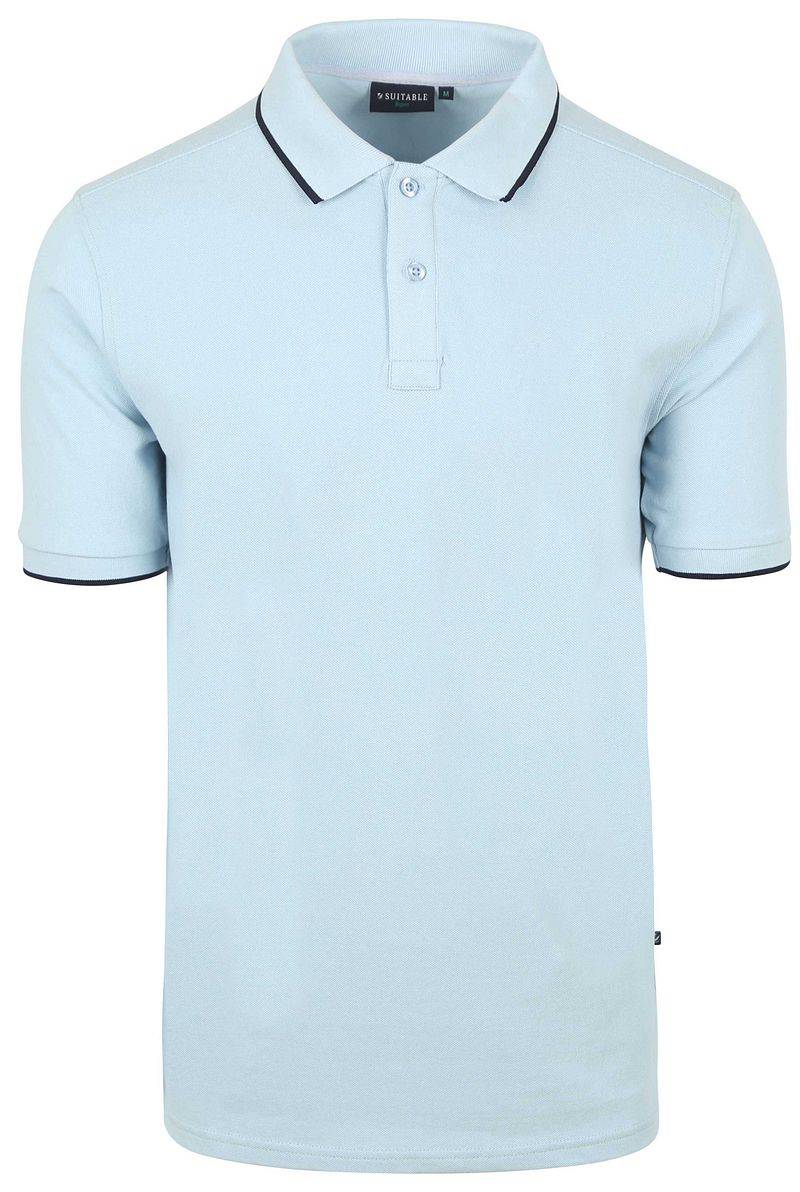 Suitable Respect Poloshirt Tip Ferry Hellblau   - Größe L von Suitable