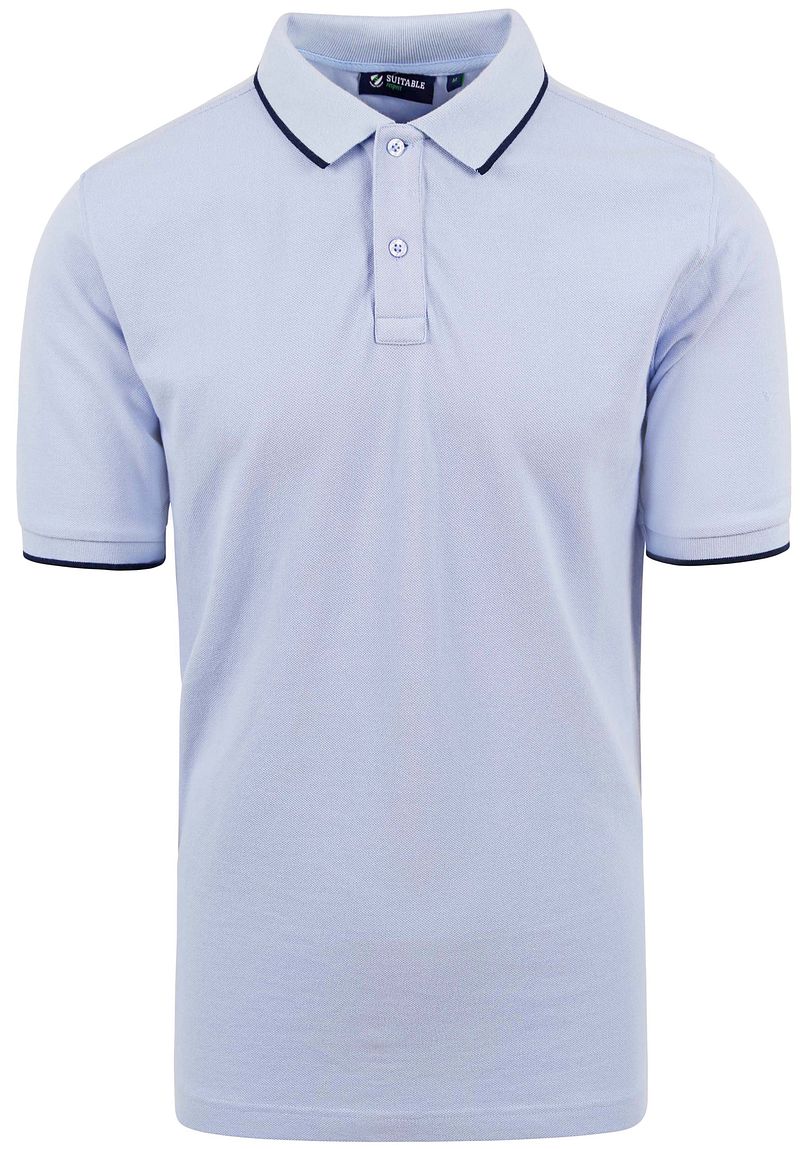 Suitable Respect Poloshirt Tip Ferry Hellblau - Größe XL von Suitable