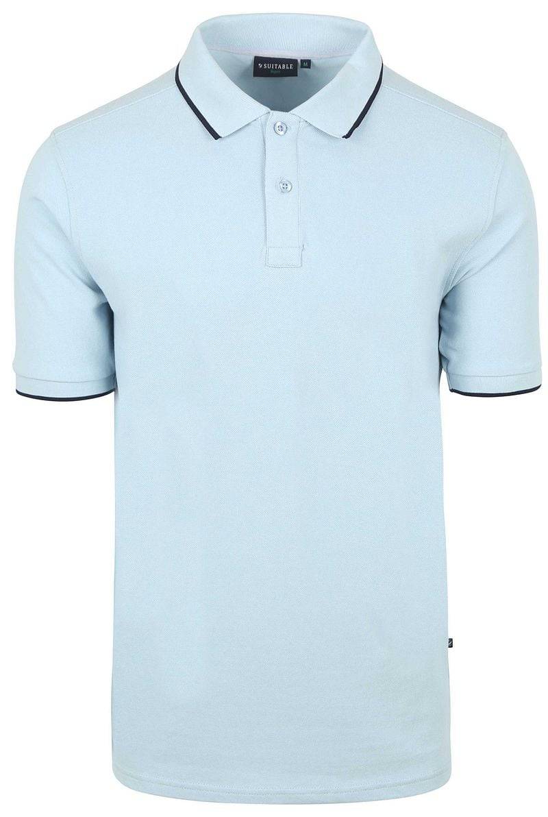 Suitable Respect Poloshirt Tip Ferry Hellblau   - Größe XXL von Suitable