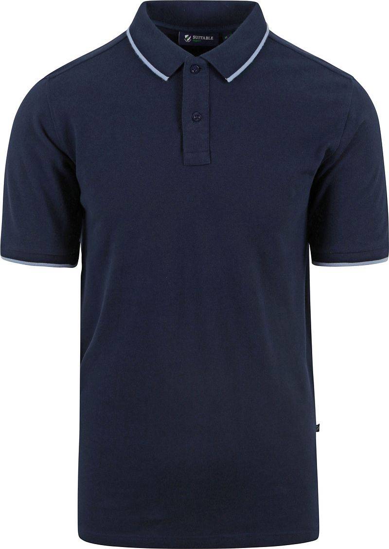 Suitable Respect Poloshirt Tip Ferry Navy  - Größe M von Suitable