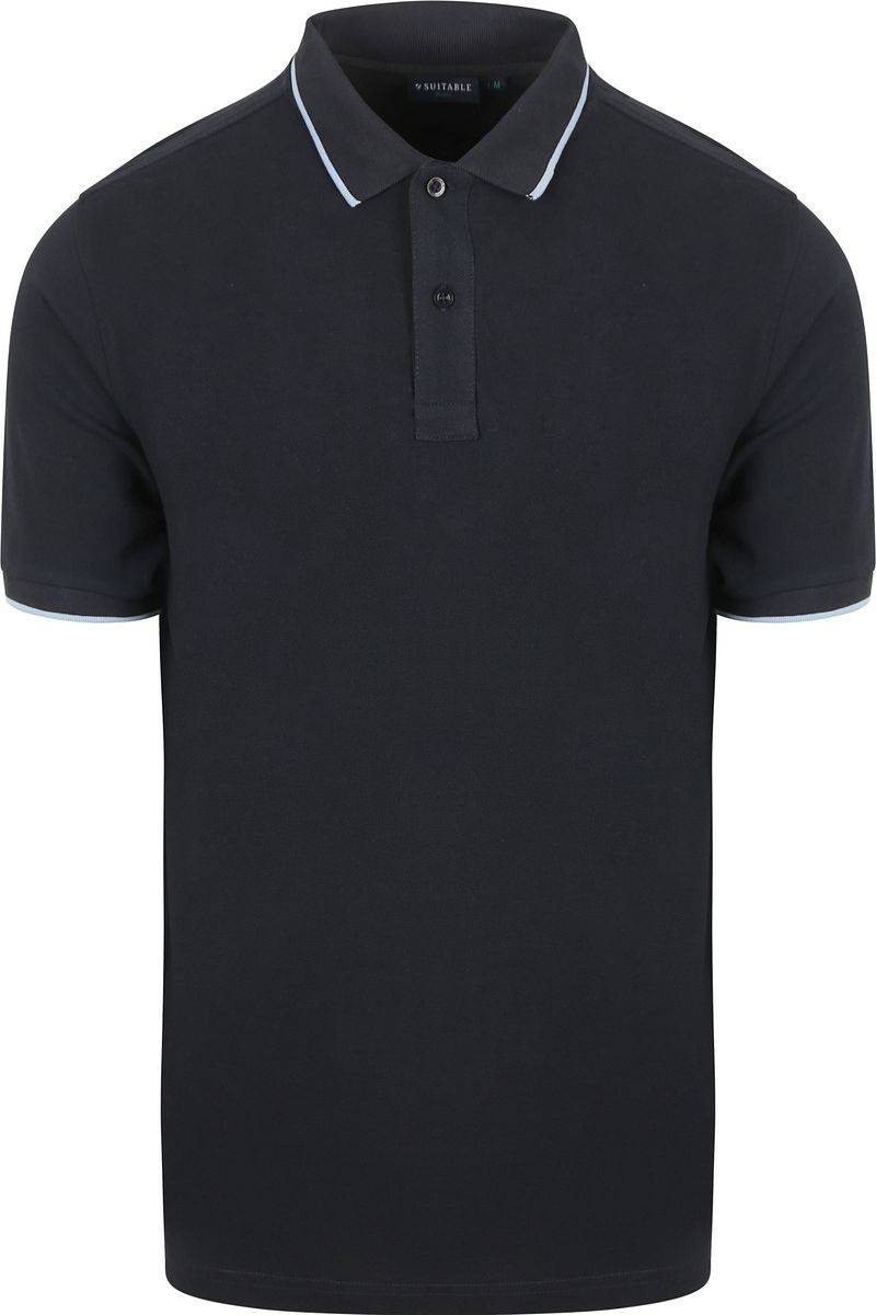 Suitable Respect Poloshirt Tip Ferry Navy   - Größe S von Suitable