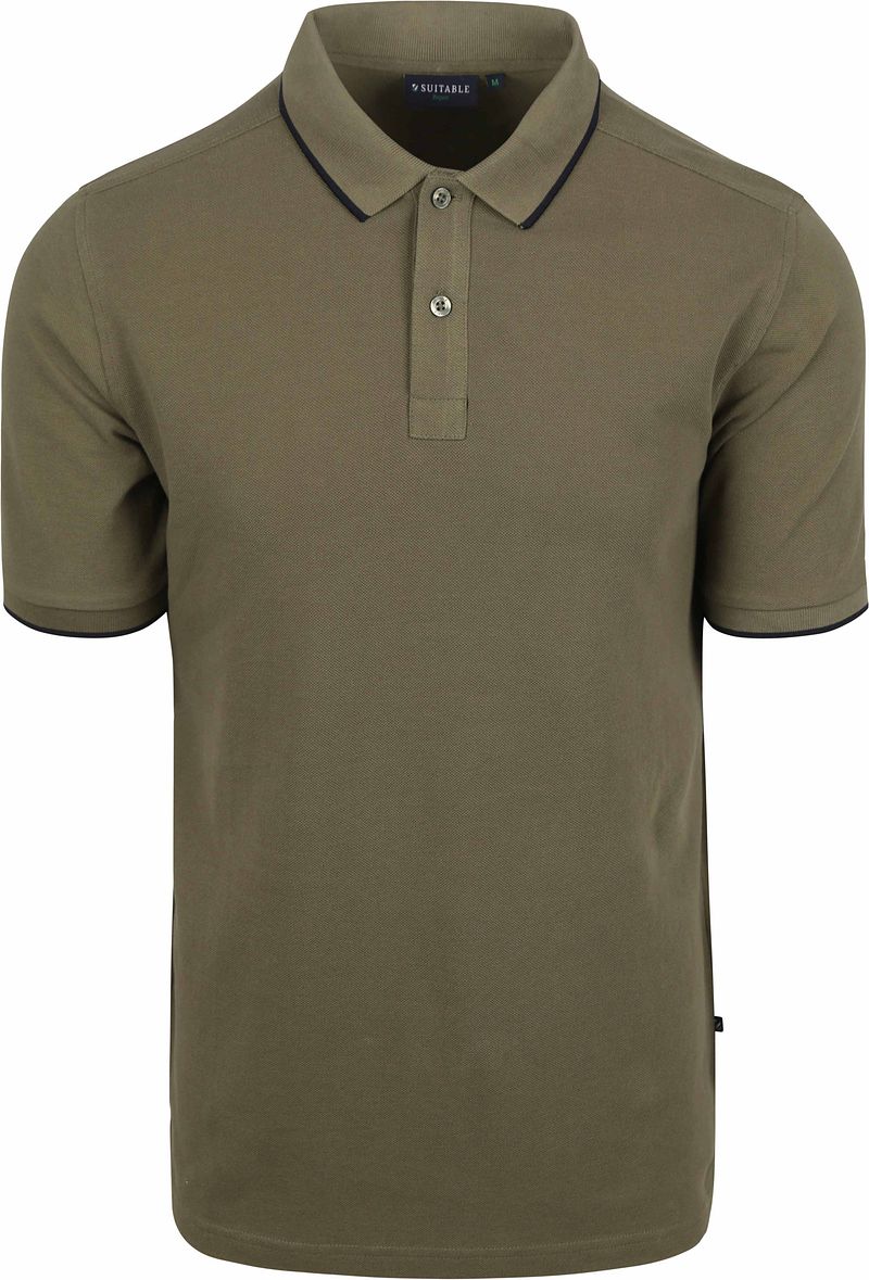 Suitable Respect Poloshirt Tip Ferry Olivgrün - Größe S von Suitable